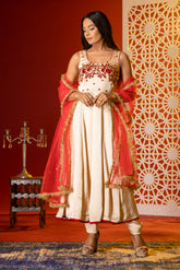 Almond Satin Suit Set - kasumi.in